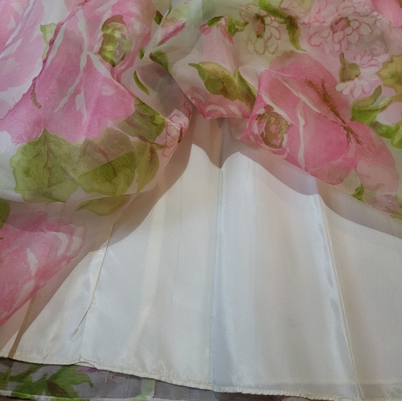 Vintage Avalon Classics Longsleeve Floral Maxi Gown Size 12 - Picture 7 of 10